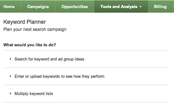 Google keyword-planner